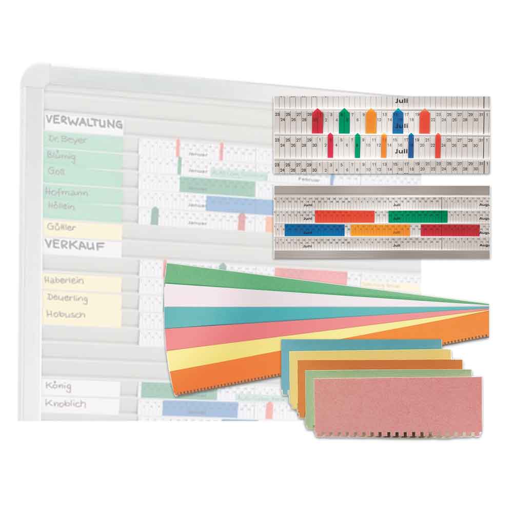Grundausstattung für Einstecktafel "Visiplan"