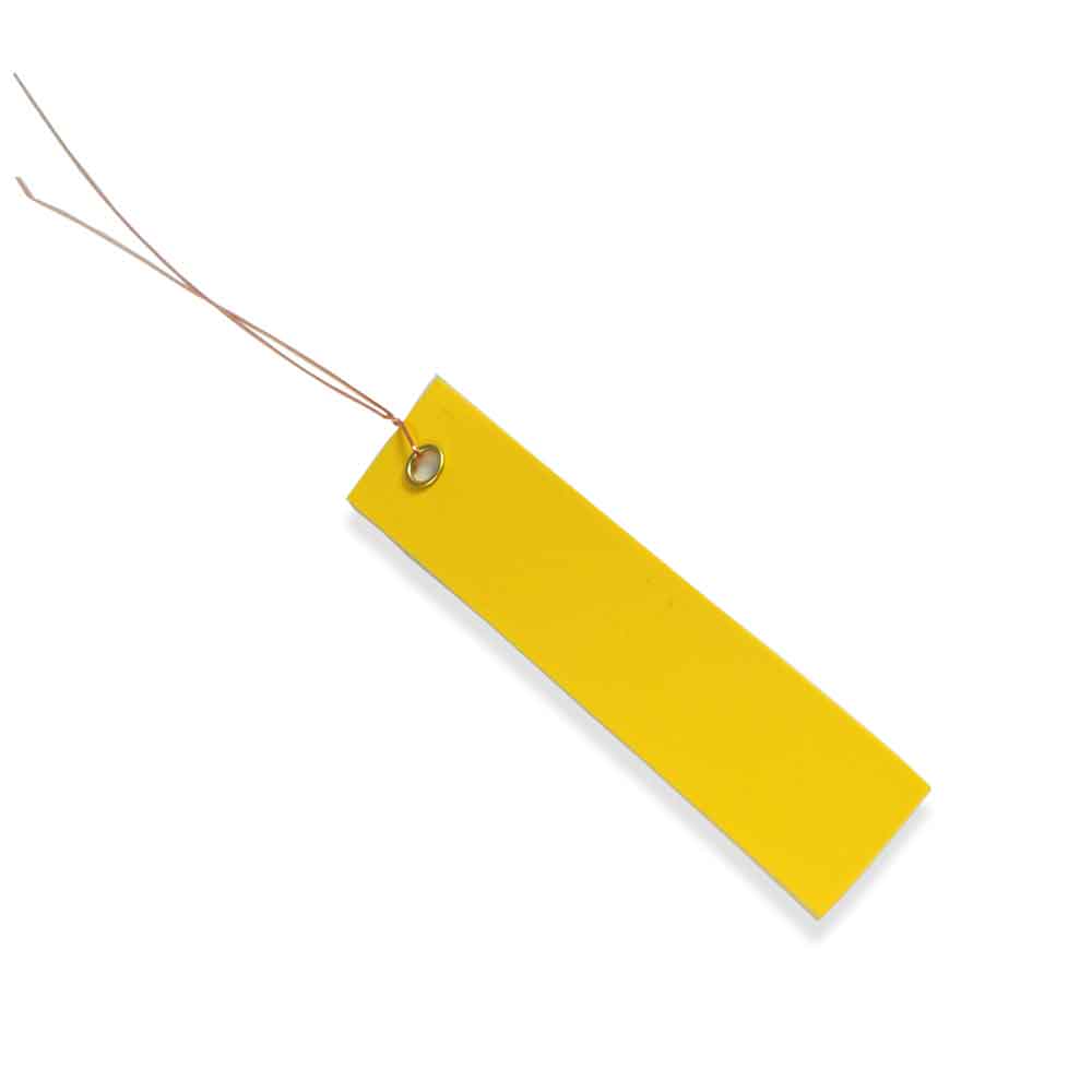 PVC-Hänge-Etiketten - mit Draht - Format 100 x 18 mm - 8 verschiedene Farben