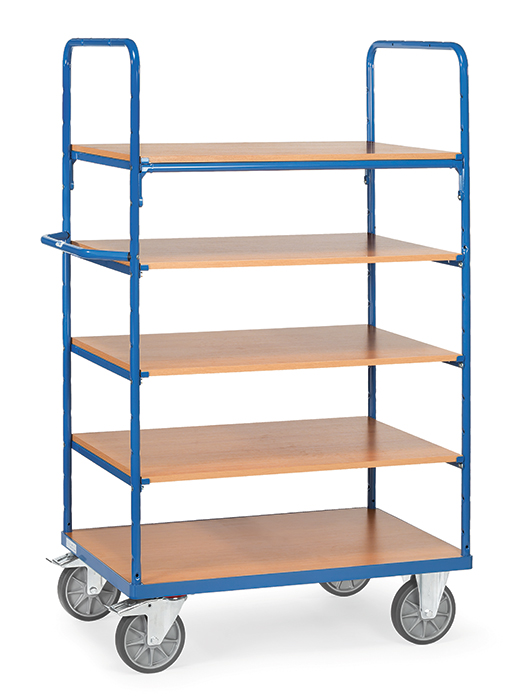 Etagenwagen in 3 Ausführungen - Baukasten-System - 5 Ladeflächen - hohe Stirnwand