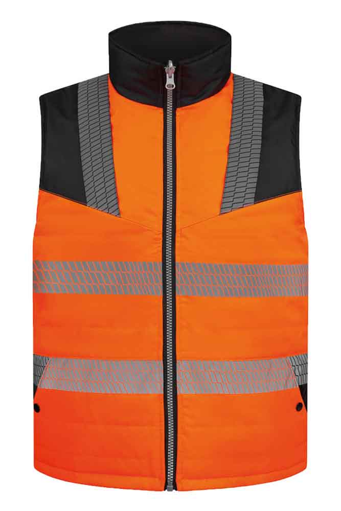Korntex® Hi-Vis 2 in 1 Bodywarmer „Elbrus“ - Signalfarbe