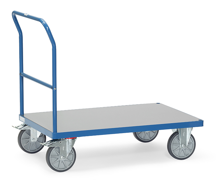 25021432-d1453d Schiebebügelwagen 25011431 mit Hart-PVC Plattform - 1000 x 600 mm - Tragkraft 600 kg