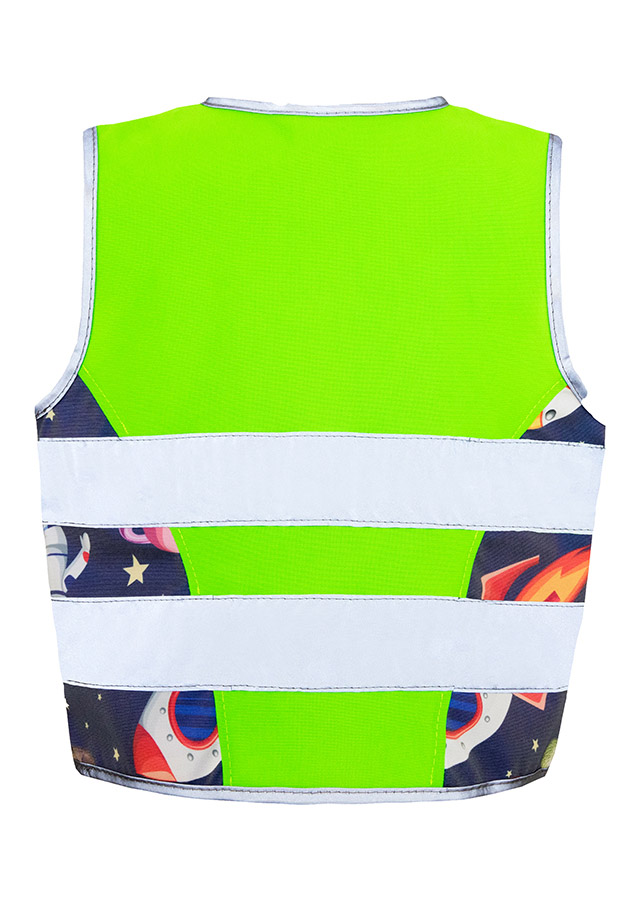 Korntex® Kinder Warnweste Action Line „Aerospace“ - CO2 Neutral - Neongrün/UFO - XS Korntex® Kinder Warnweste Action Line „Aerospace“ - CO2 Neutral - Neongrün/UFO - XS