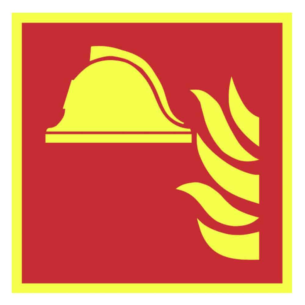 Brandschutzschild PLUS - Brandbekämpfung - langnachleuchtend + tagesfluoreszierend
