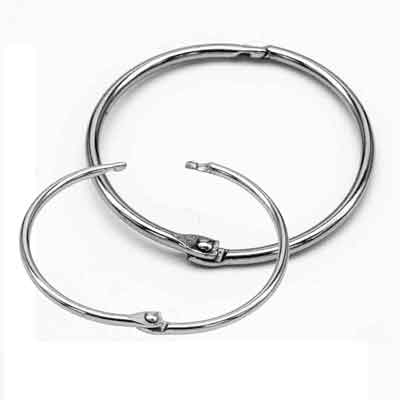 Stahl-Klappringe geschlossen und offen