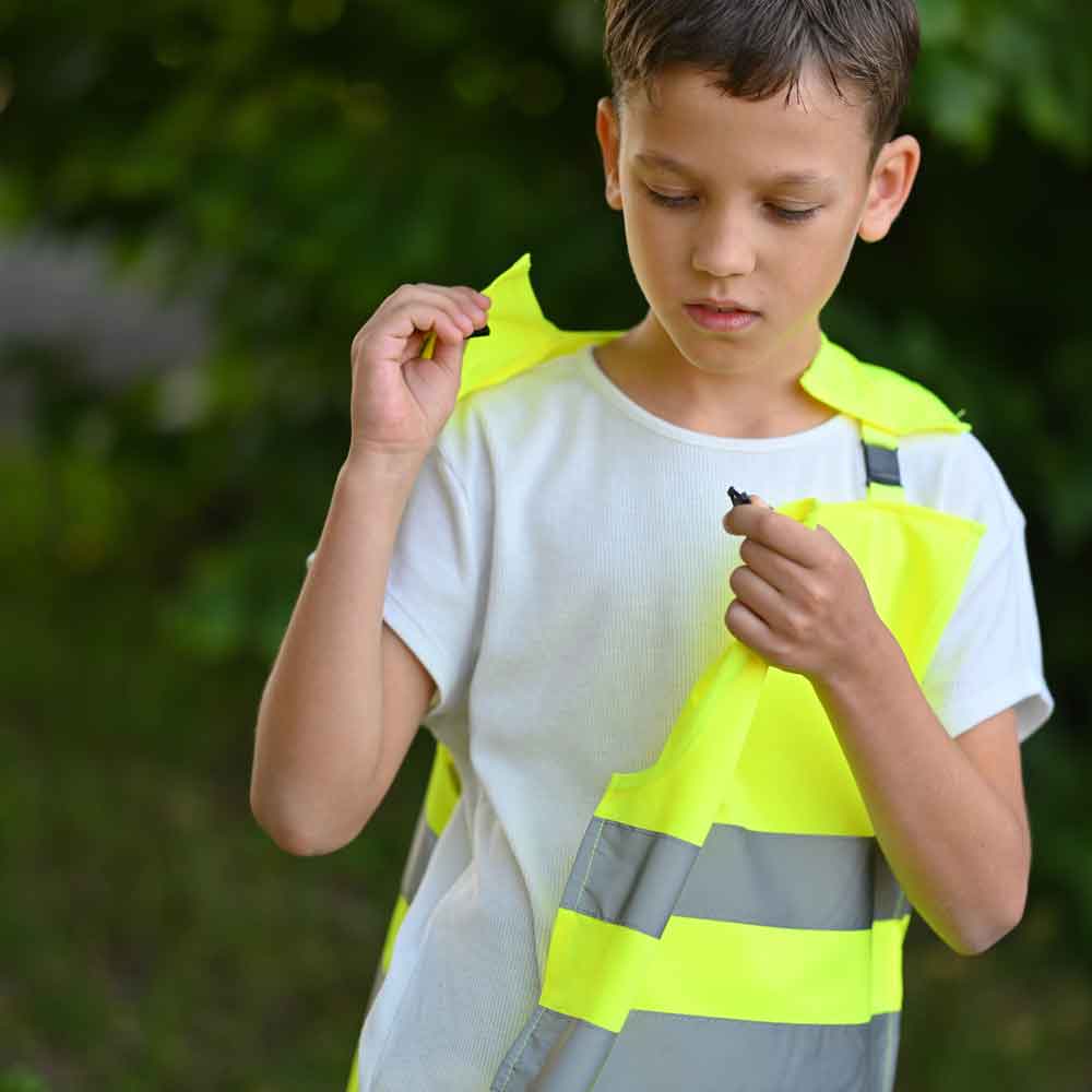 Korntex® Kinder-Warnponcho "Koge" - mit Anti-Strangulations-System