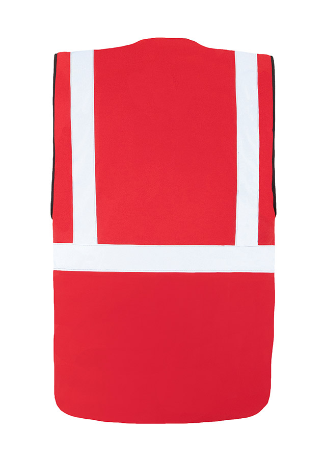 Korntex® Gefütterte Warnweste Comfort-Fit „Wismar“ - Schwarz - XL