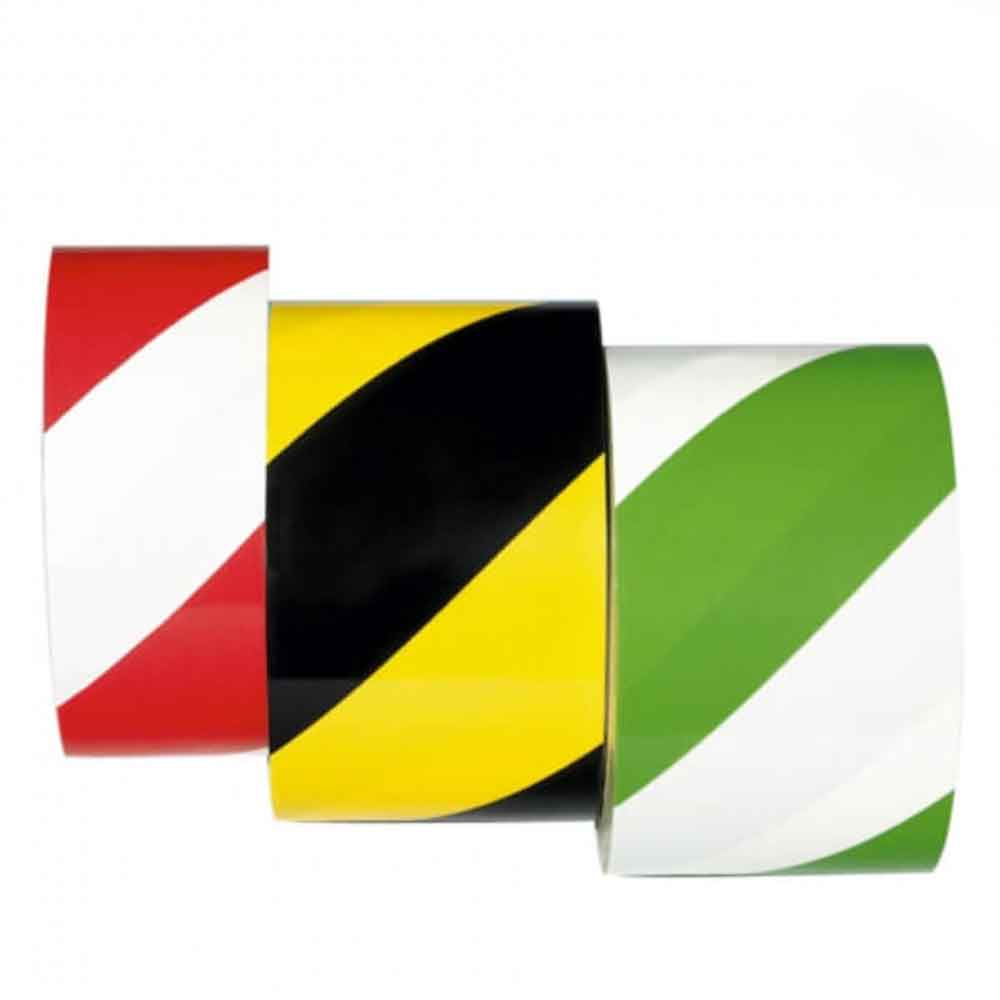 Bodenmarkierungsband selbstklebend - in 2 Breiten und 3 Farben Bodenmarkierungsband selbstklebend - in 2 Breiten und 3 Farben