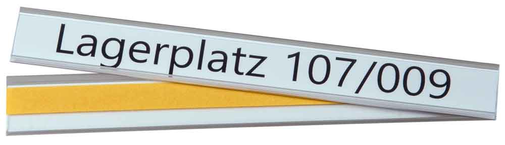 Etikettenhalter selbstklebend - viele Standard-Formate