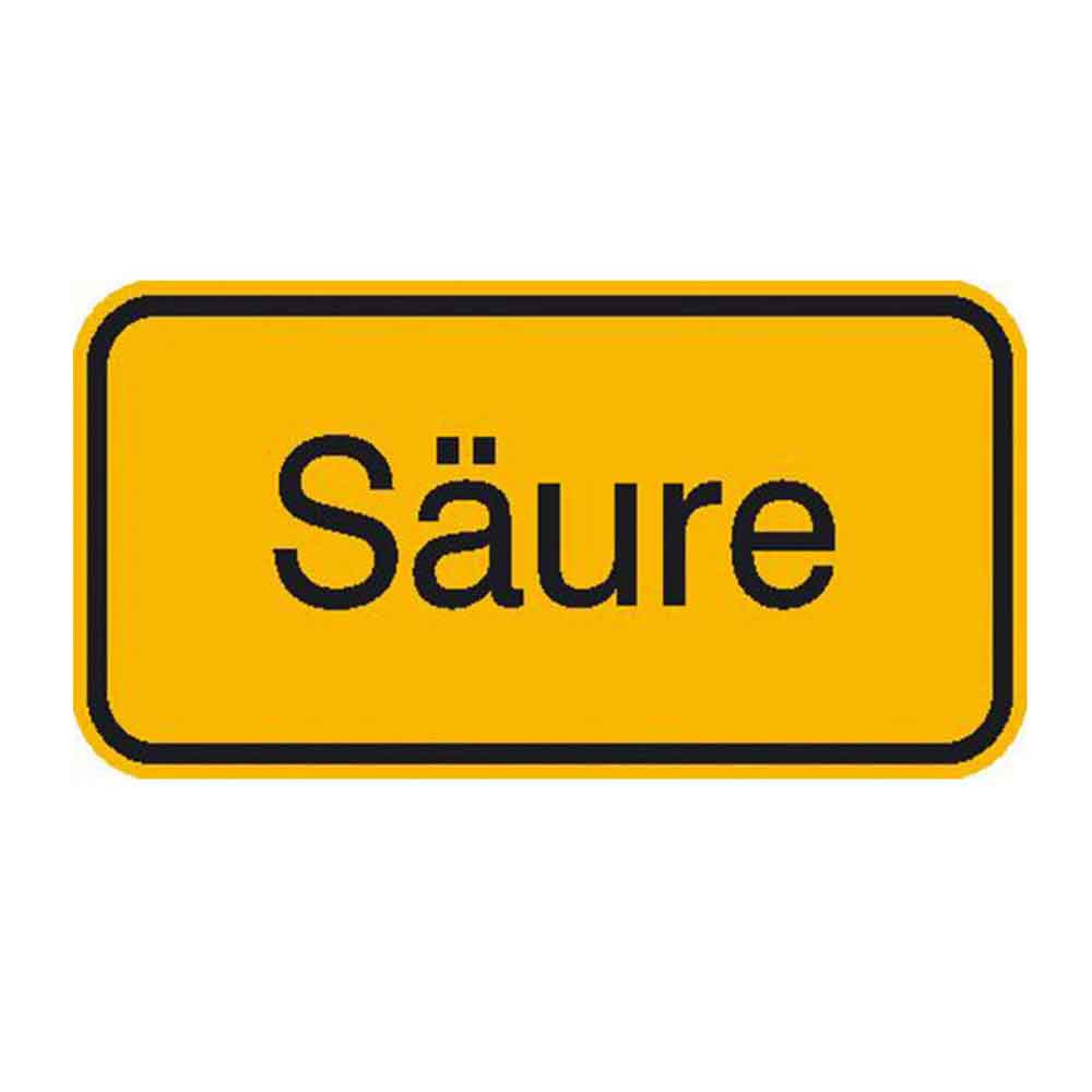 Warn-Zusatzschild - Säure Warn-Zusatzschild - Säure