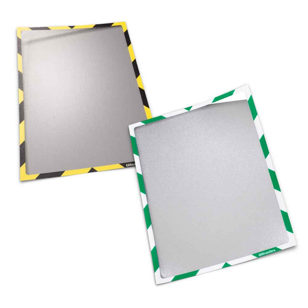 30-10-154-0-00-01-060-infotaschen-magnetisch-warnhinweise-3d09ec Infotaschen magnetisch haftend für Warnhinweise - für DIN A4 - in 4 Farben
