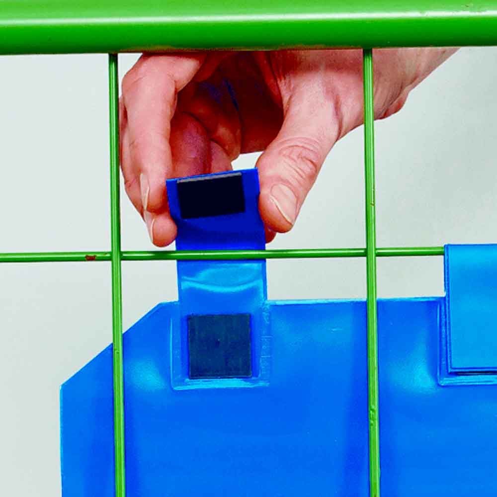 Gitterboxtaschen mit Magnetverschluss - DIN A6 quer - 4 Farben