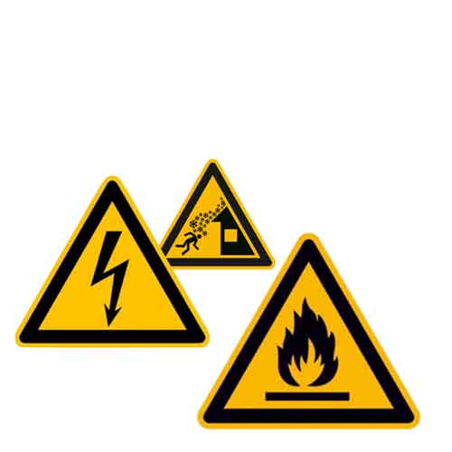 Warnschilder nach Norm Warnschilder nach Norm