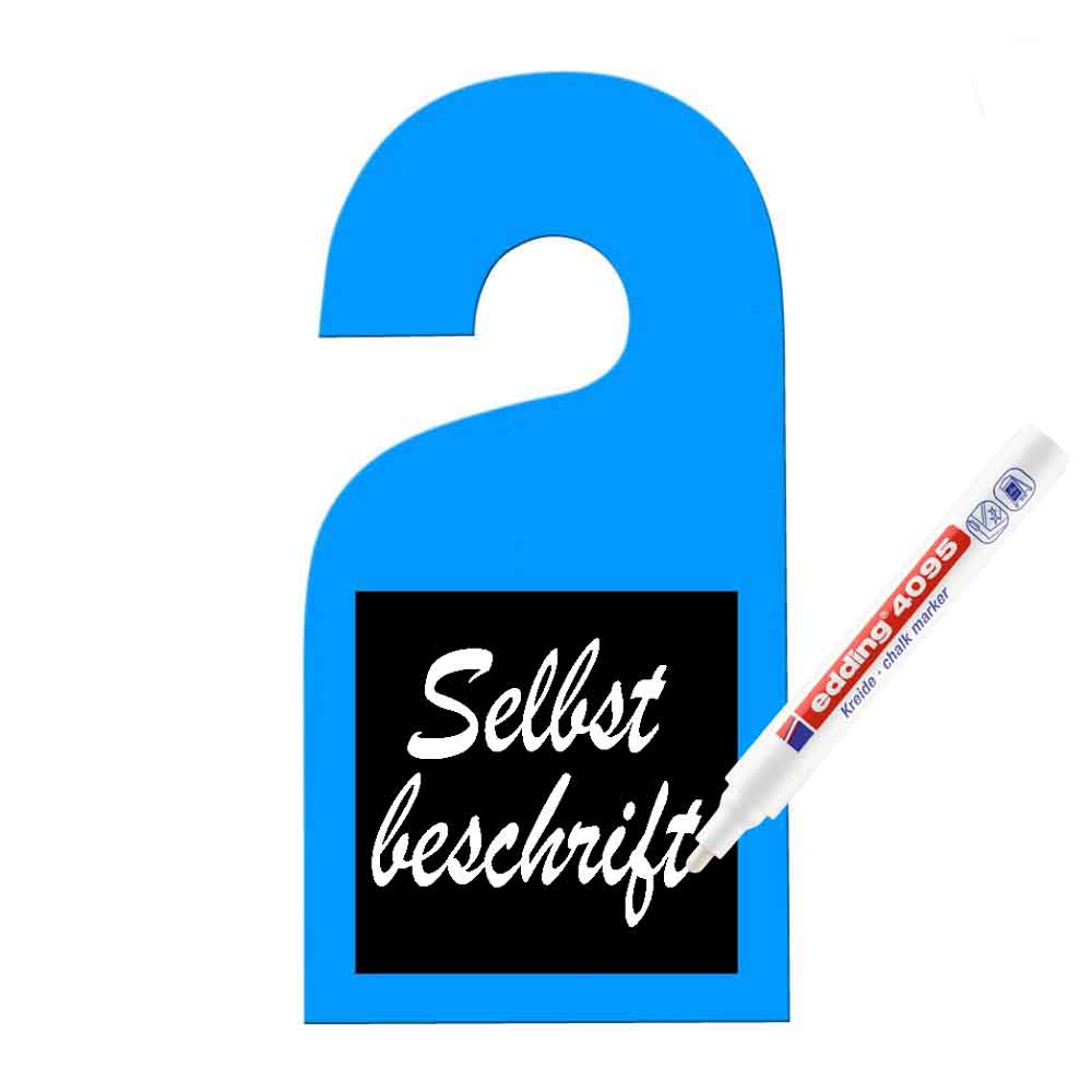 Leitzahlhänger - Modell 1 - Sign 1 - 1-seitig mit Kreide- oder Whiteboardfolie - zur Selbstbeschriftung - 8 Farben