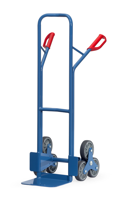 TK1325_fetra_treppenkarre-6cd46c Stahlrohr-Treppenkarre mit 2 dreiarmigen Radsternen - Schaufelbreite 320 mm - TPE-Bereifung