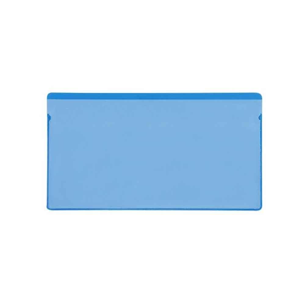 31-80-621-1-00-01-077-magnetische-etikettentaschen-1-magnetstreifen-0f214b Magnetische Etikettentaschen - 1 Magnetstreifen - 160 x 75 mm - Blau