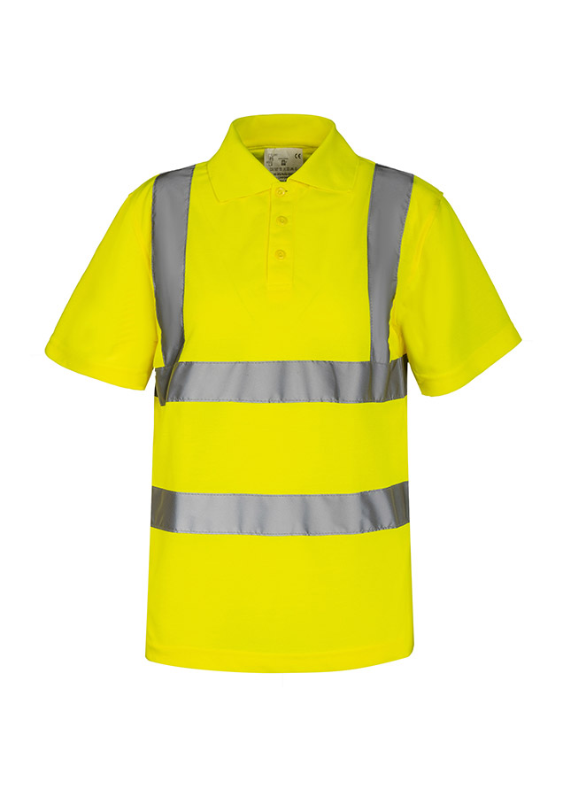 Korntex® Hi-Vis Poly-Cotton Polo „Cambridge“ - Signal-Gelb - 7XL