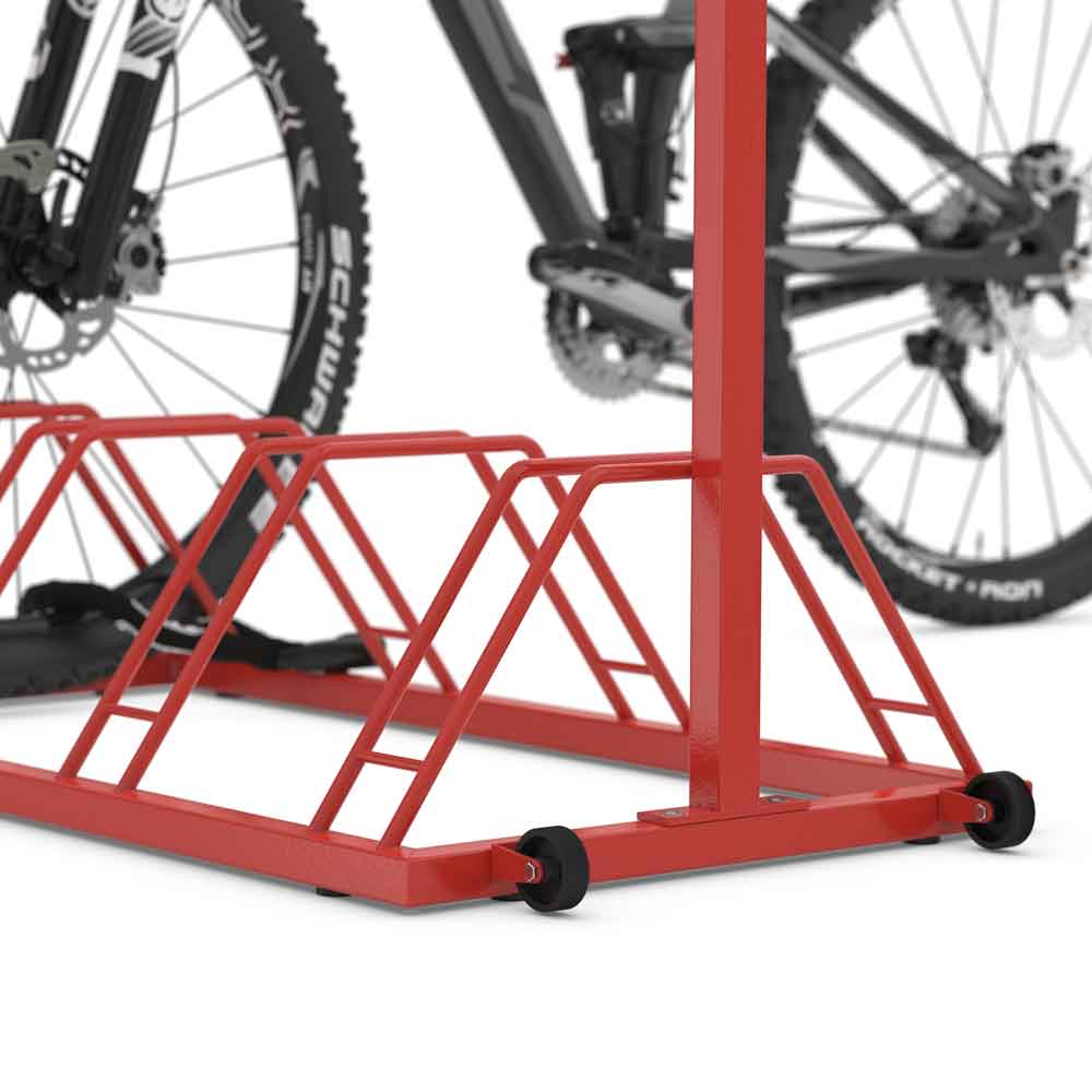 Werbefahrradständer EW 7004 - große Werbefläche - 4 Einstellplätze zweiseitig Werbefahrradständer EW 7004 - große Werbefläche - 4 Einstellplätze zweiseitig