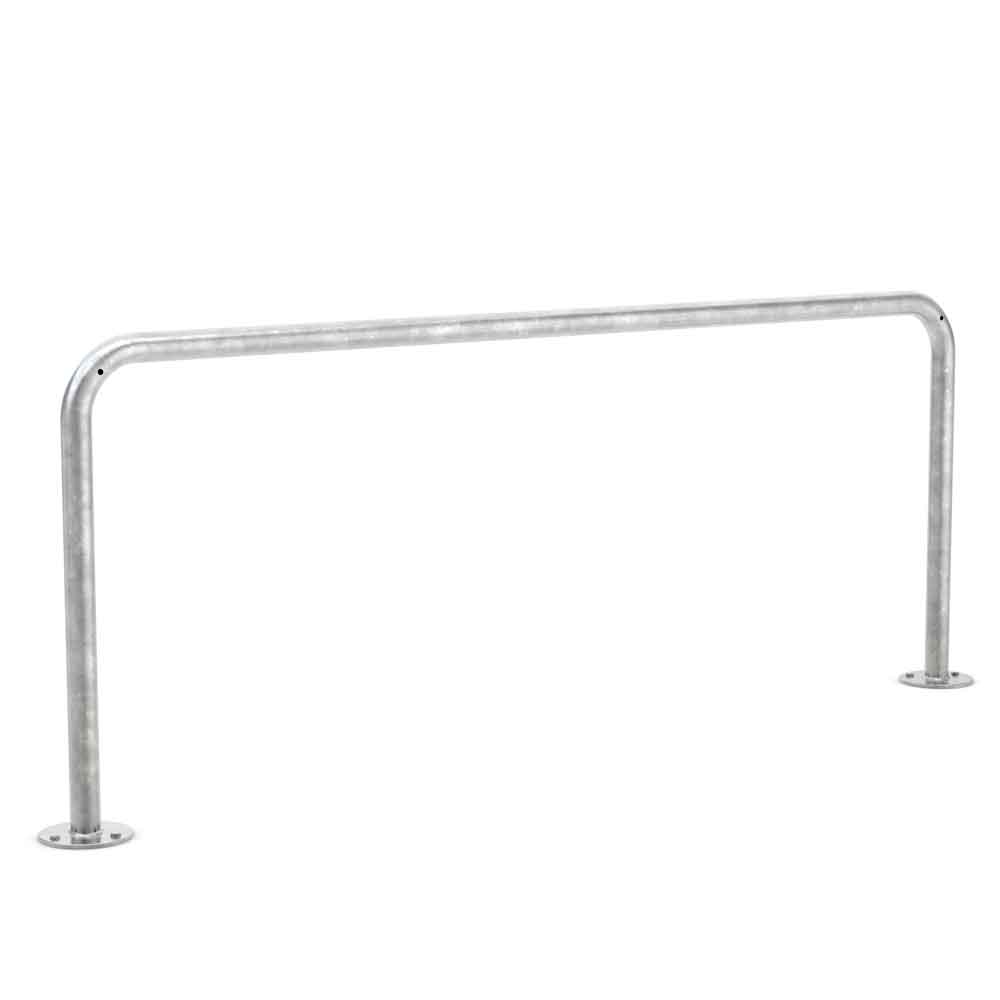 Fahrrad-Anlehnbügel 9100 - aus Stahl oder Edelstahl - zum Aufdübeln Fahrrad-Anlehnbügel 9100 - aus Stahl oder Edelstahl - zum Aufdübeln