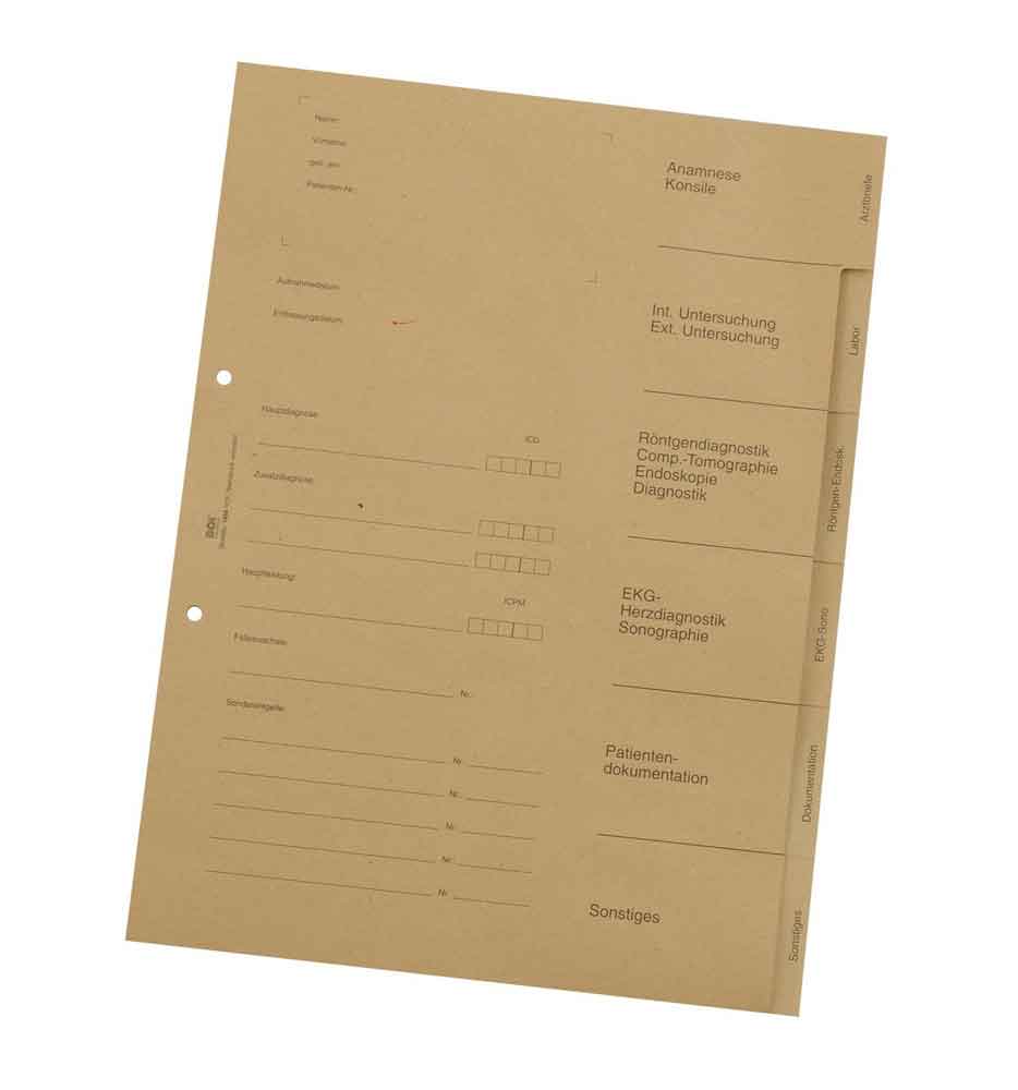 Papier-Registersatz - in 3 Ausführungen Papier-Registersatz - in 3 Ausführungen