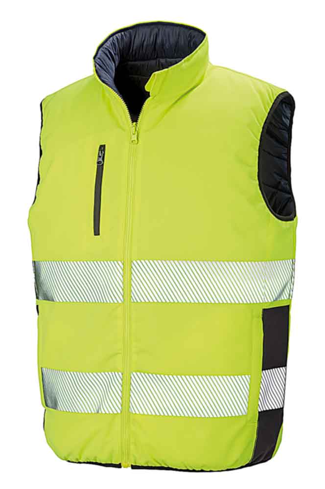 Sicherheits-Softshell-Wendeweste - Reflektierend - 2 Farben