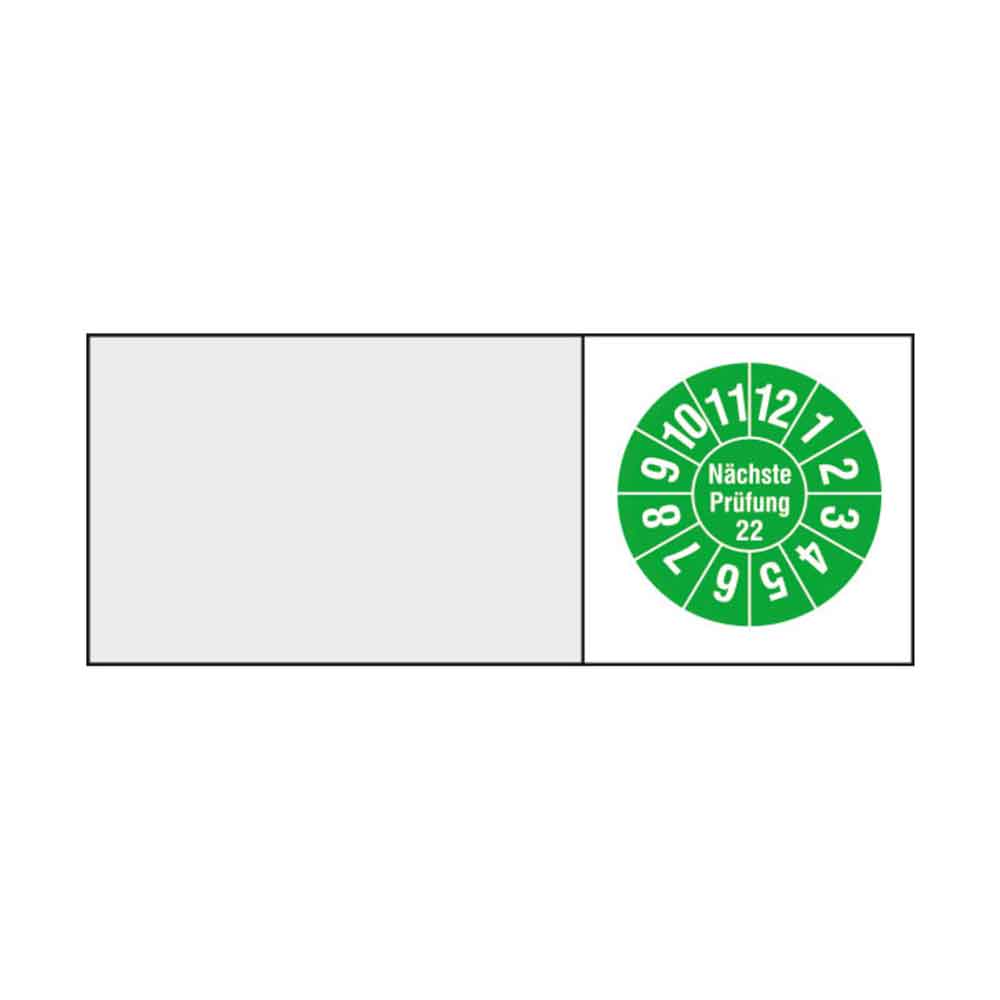 38-18-502-0-00-22-056-naechste-pruefung-22-afe8fa Kabelprüfplakette auf Bogen - Nächste Prüfung