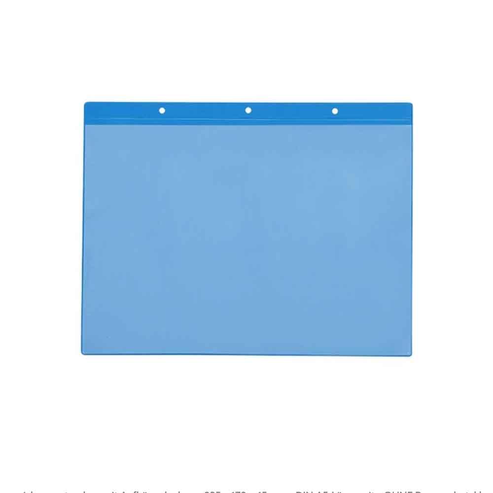 31-80-525-1-00-06-077-kennzeichnungstaschen-aufhaengelochung-dina5-quer-64ba31 Kennzeichnungstaschen mit Aufhänge-Lochung - DIN A5 quer - Längsseite offen