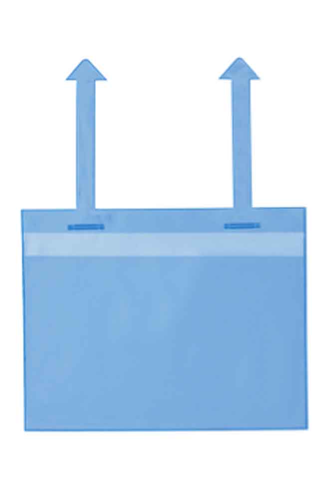 Gitterboxtaschen mit Laschen - in 4 Größen - Blau