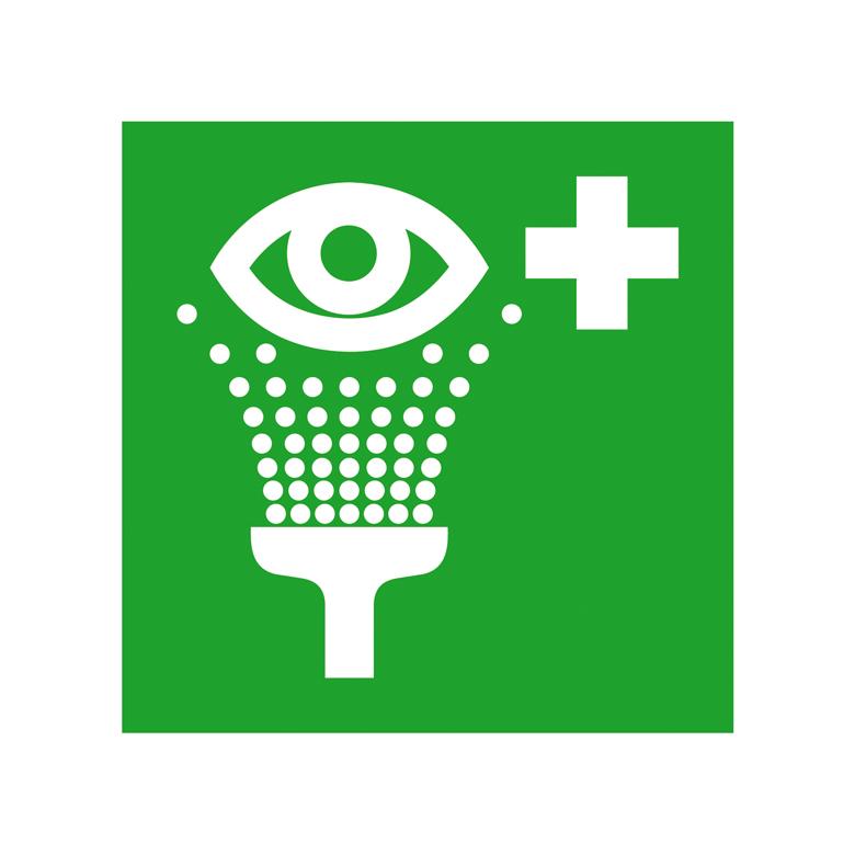Erste-Hilfe-Schild - Augenspüleinrichtung - 15 x 15 cm