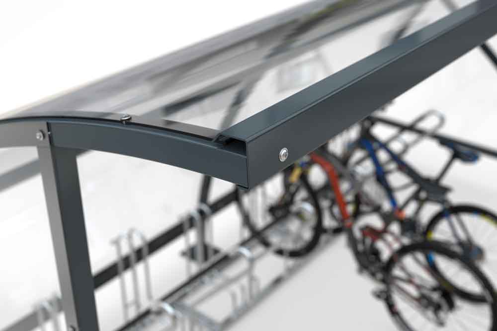 Materialüberdachung - Bamberg B 1/02 - Silber - Bausatz Materialüberdachung - Bamberg B 1/02 - Silber - Bausatz