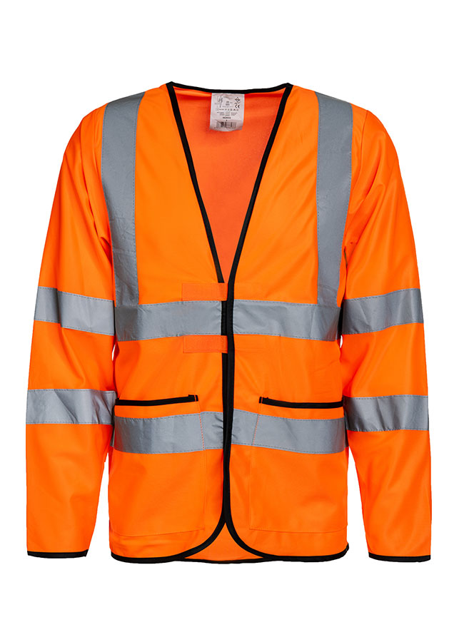 Korntex® Hi-Vis Leichte Warnjacke „Andorra“ - Signal-Orange - 3XL