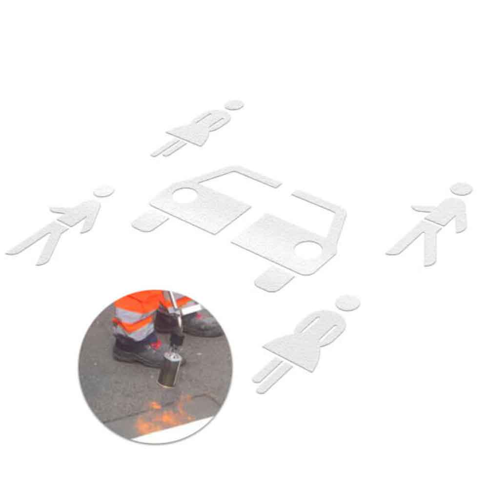 PREMARK® Symbol Carsharingfahrzeuge - thermoplastische Bodenmarkierung PREMARK® Symbol Carsharingfahrzeuge - thermoplastische Bodenmarkierung