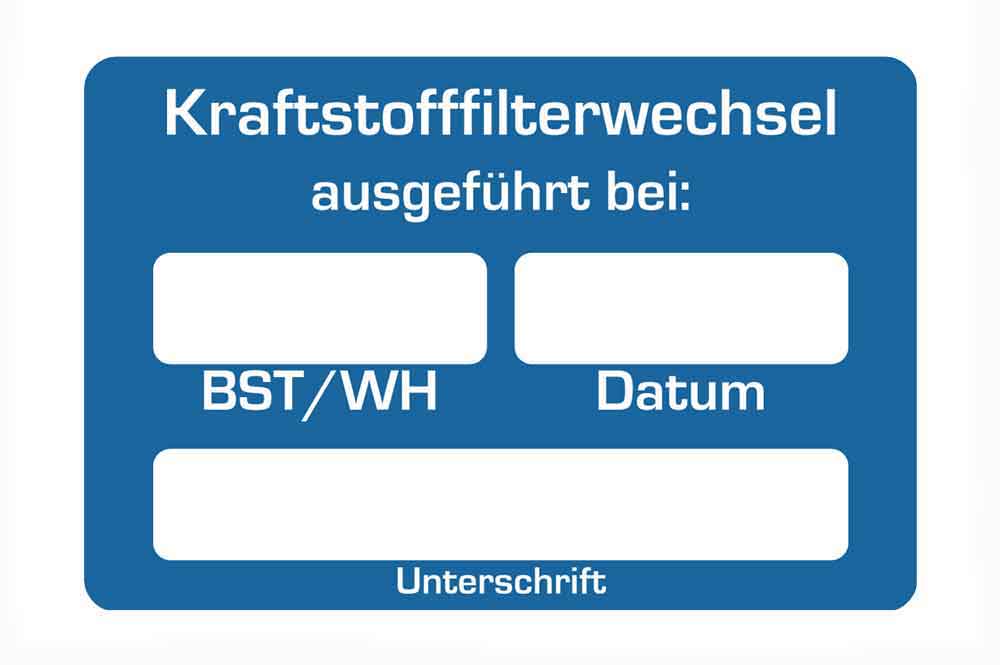 21-50-143-0-04-01-002-kundendienst-aufkleber-kraftstofffilterwechsel-f1a9a4 Kundendienst-Aufkleber - für Landmaschinensparte - mit unterschiedlichen Hinweistexten