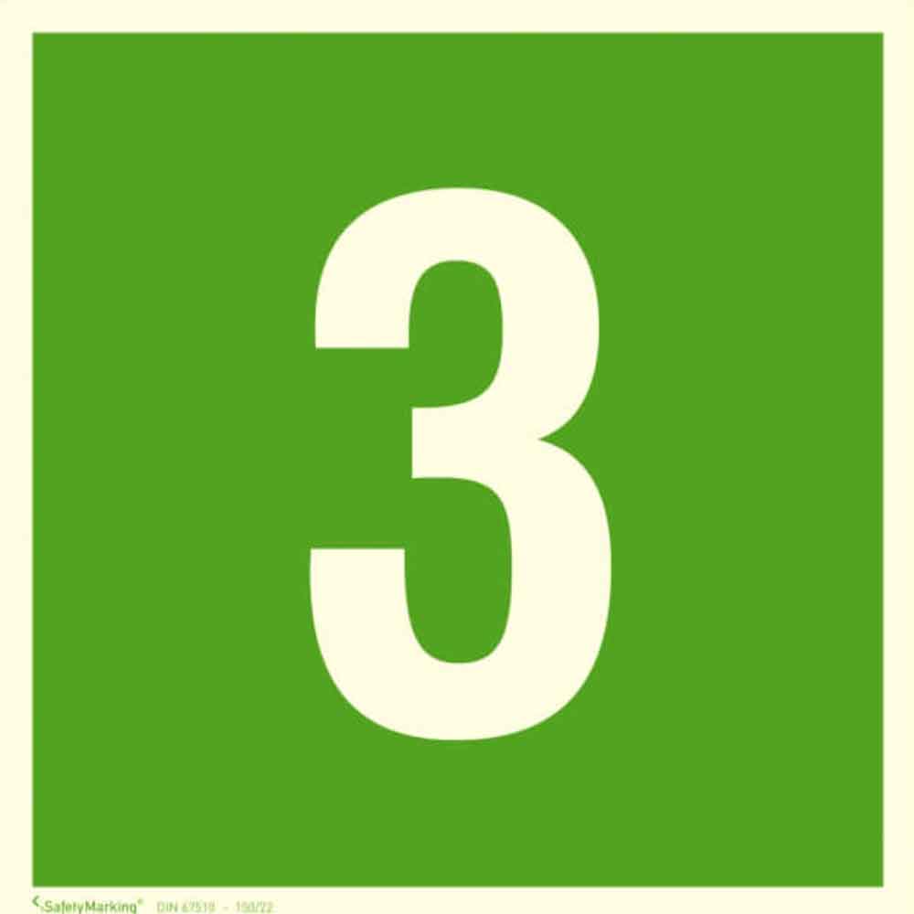 Fluchtwegschild mit Wunschtext - Etagenkennzeichnung - langnachleuchtend