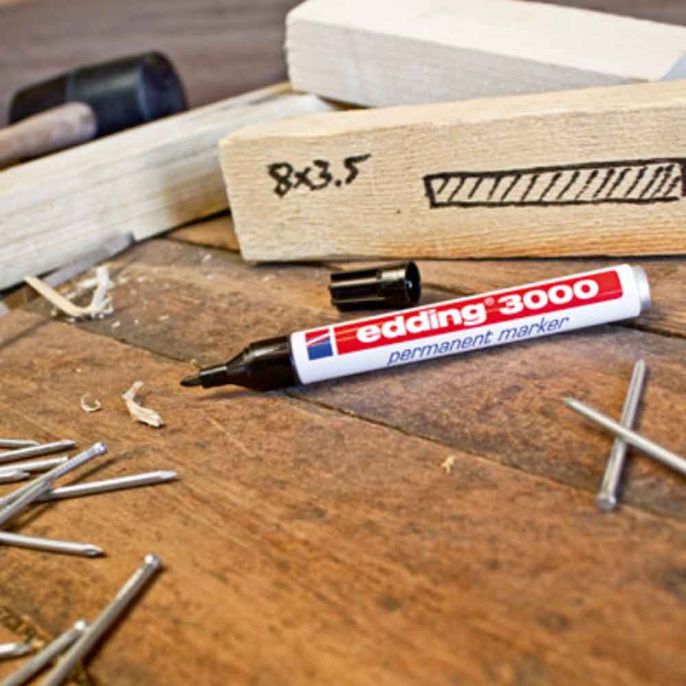 Edding 3000 Permanentmarker mit Rundspitze - Einzelmarker oder als Set Edding 3000 Permanentmarker mit Rundspitze - Einzelmarker oder als Set