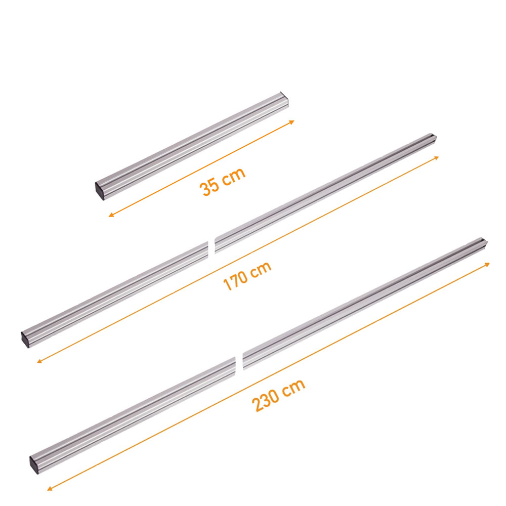 20-20-909-1-00-01-002-aluminiumprofile-7df119 Wandprofil - für Einsteck-Tafel - Flexo-Board - in 3 Längen