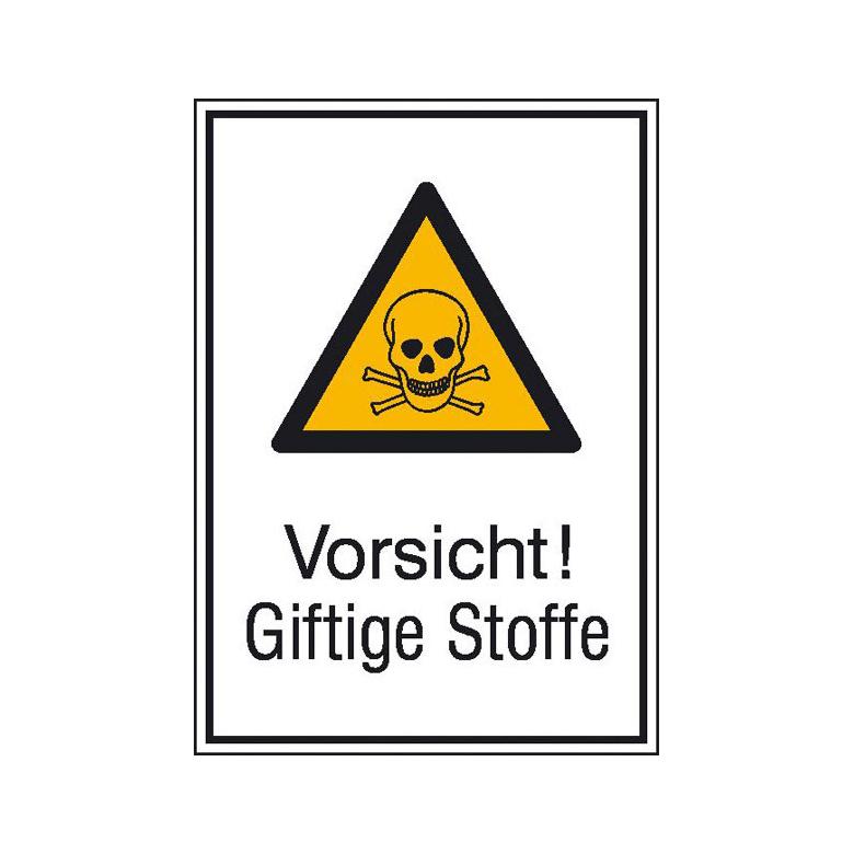 Warn-Kombischild - Vorsicht! Giftige Stoffe