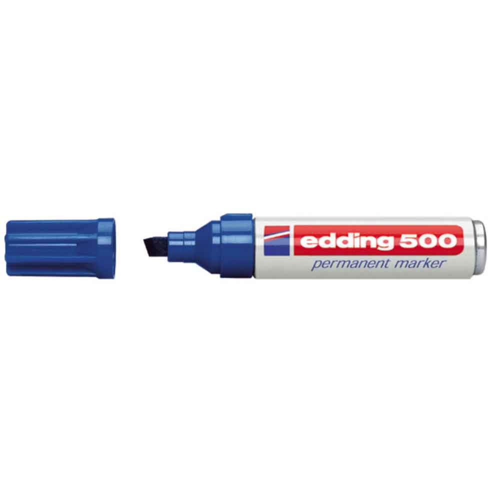 Edding 500 Permanentmarker mit Keilspitze - in 4 Farben Edding 500 Permanentmarker mit Keilspitze - in 4 Farben