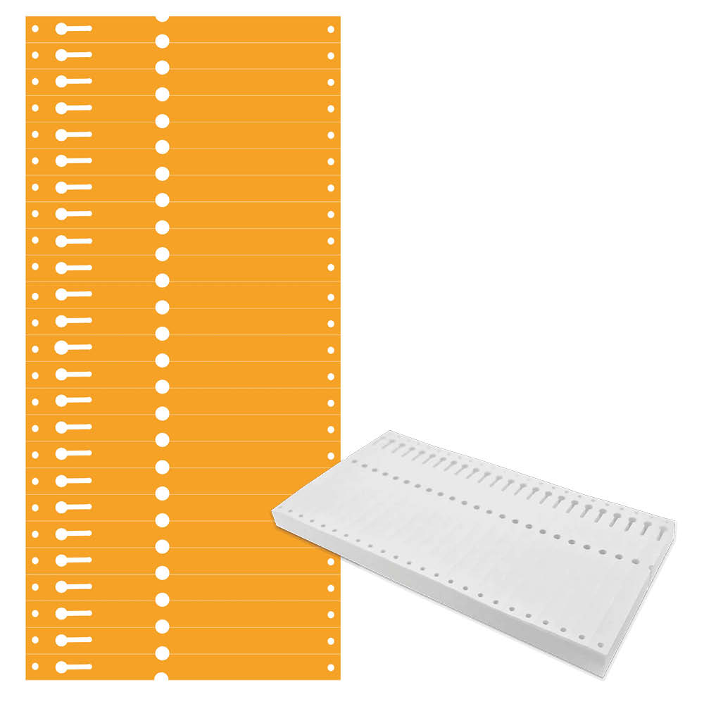 Tyvek®-Schlaufen-Etiketten - Format 160 x 12,7 mm - 6 Farben