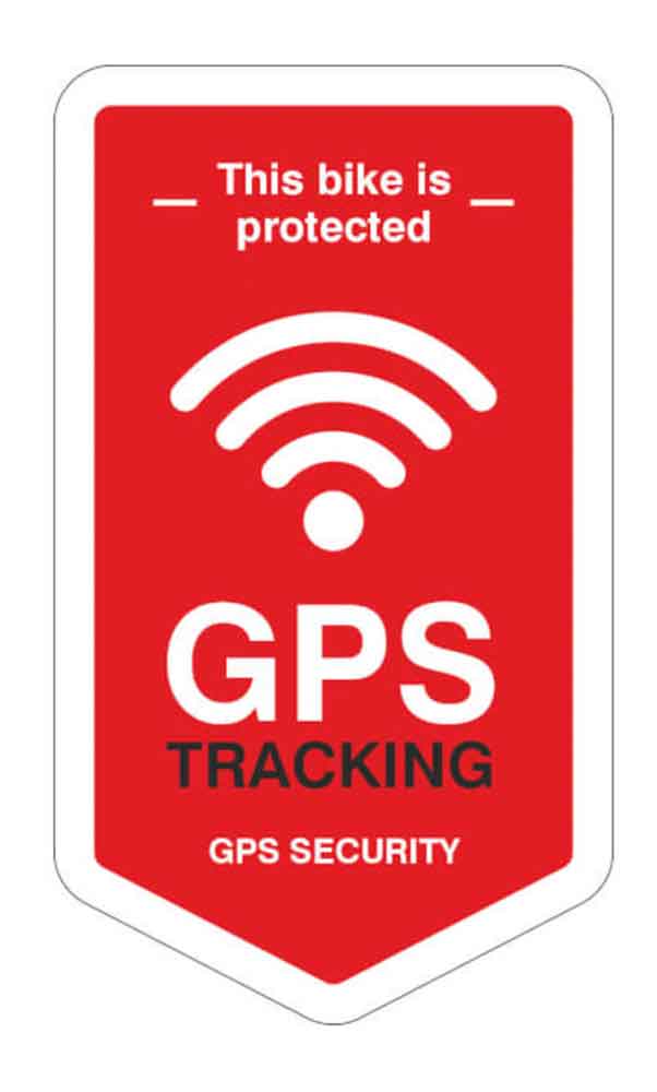 Hinweisschild Aufkleber BIKE GPS Tracking - für das Fahrrad Hinweisschild Aufkleber BIKE GPS Tracking - für das Fahrrad