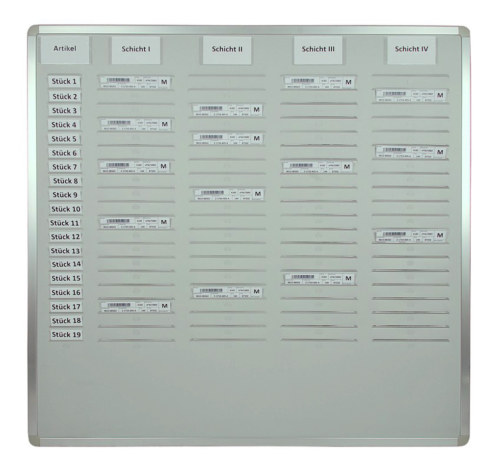 Einsteck-/Kartentafel - für DIN A5 Belege - Hochformat