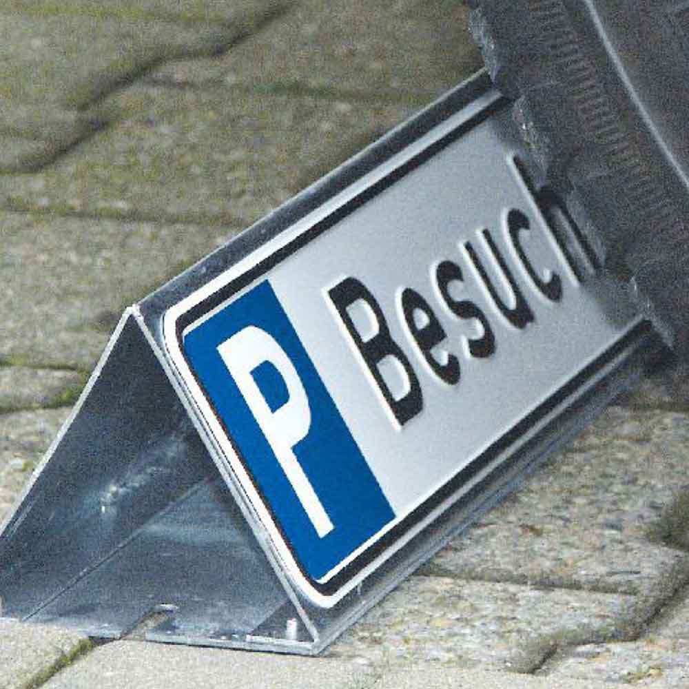 Parkbegrenzung für Parkplatzschilder - 52,0 x 11,0 cm - verzinktes Stahlblech