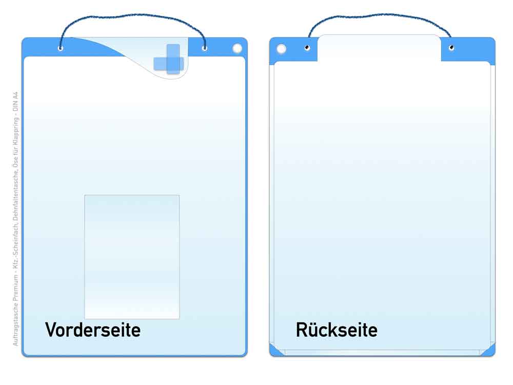 Auftragstasche "PREMIUM" - DIN A4 - XXL Dehnfaltentasche