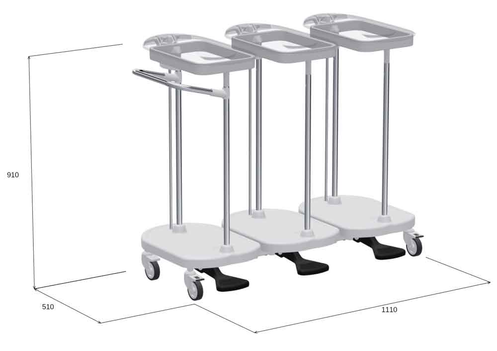 Mobiler Wäschesammler - die Hygienelösung für die Pflege