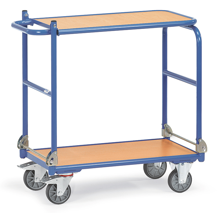 1140_fetra_klapptischwagen-1b2ea1 Klappwagen in 2 Ausführungen - 2 Bügel mit klappbarer Tischplattform - Tragkraft 250 kg