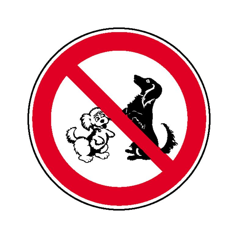Verbotsschild - Hundeverbot