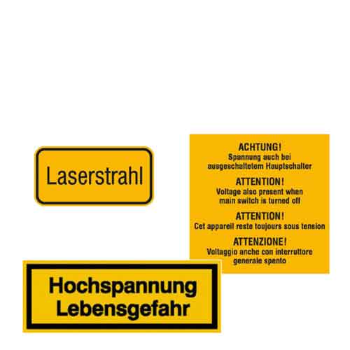 Zusatzschilder Zusatzschilder