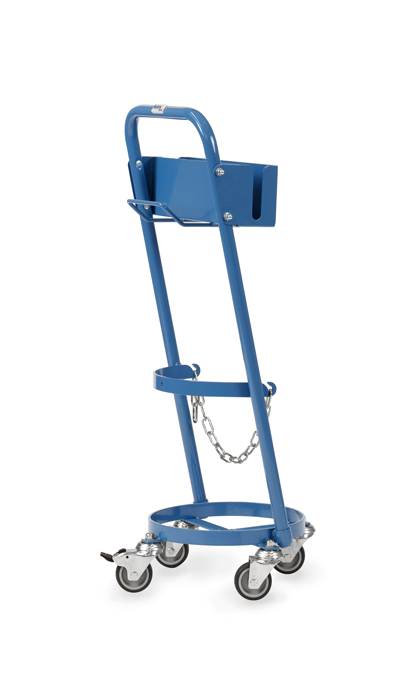 51161_fetra_Stahlflaschenroller-9b4225 Stahlflaschen-Roller - für 1 Propangasflasche 11 kg - in 2 Ausführungen - Sicherungskette