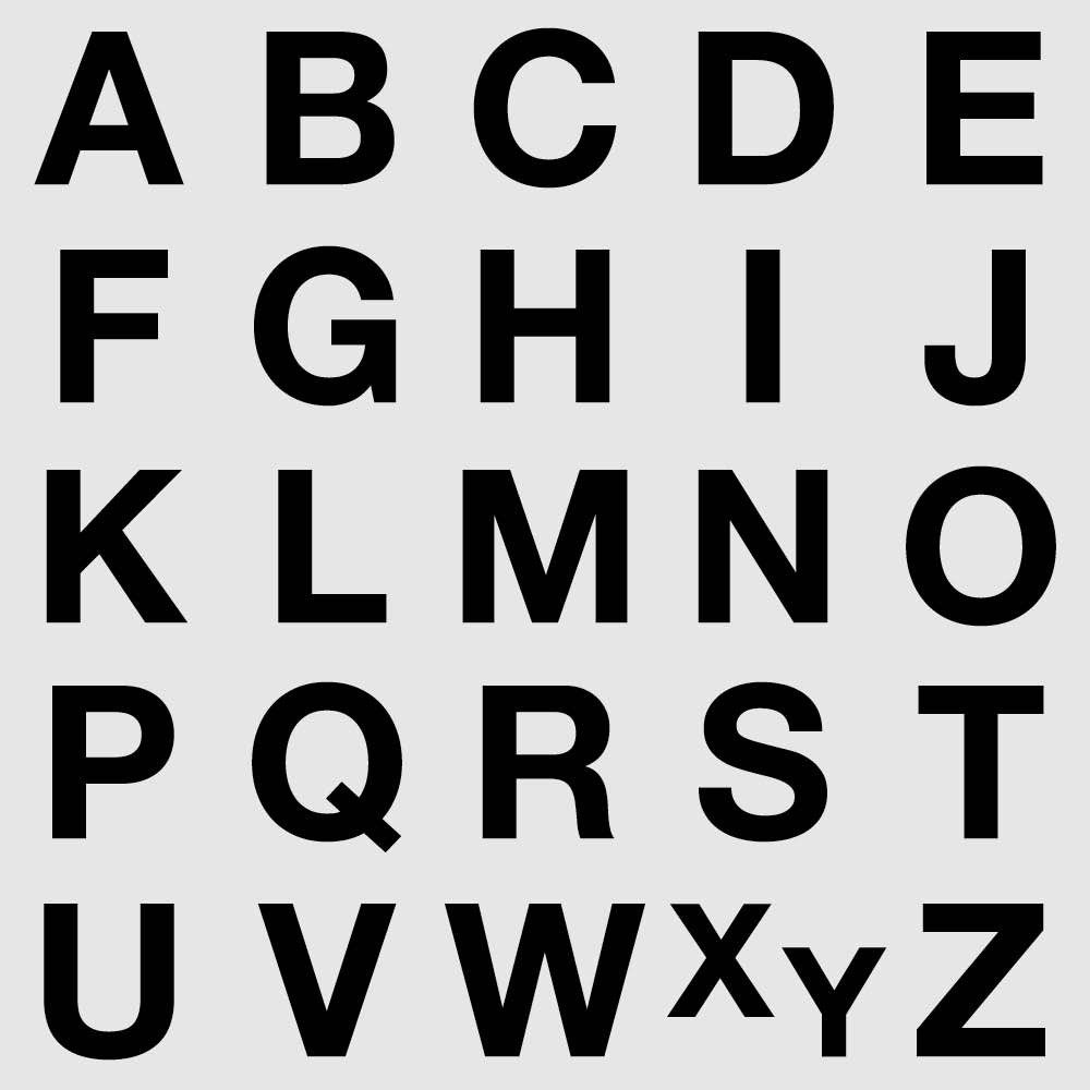 Großbuchstaben A-Z - magnetisch - Block Modern - Größen von 20 bis 100 mm - 3 Farben Großbuchstaben A-Z - magnetisch - Block Modern - Größen von 20 bis 100 mm - 3 Farben