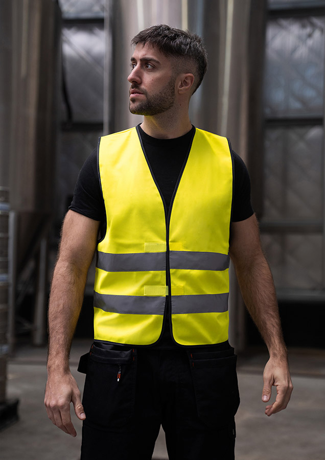 Korntex® Warnweste „Paris“ - CO2 Neutral - Signal-Gelb - 5XL Korntex® Warnweste „Paris“ - CO2 Neutral - Signal-Gelb - 5XL