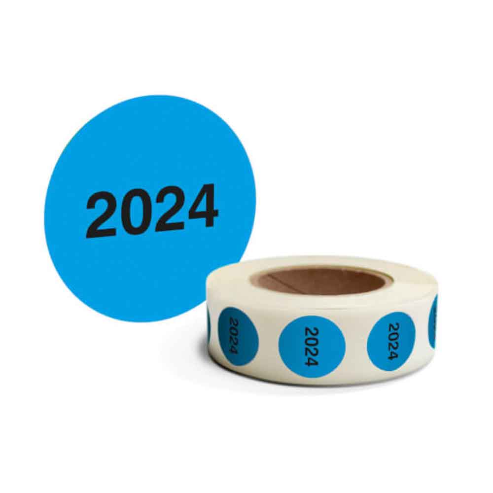 Inventur-Etiketten - mit Jahreszahl - in 4 Farben Inventur-Etiketten - mit Jahreszahl - in 4 Farben